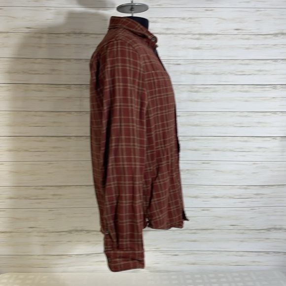 Carbon 2 Cobalt Conifer Double Lined Plaid Long Sleeve Button Up Shirt Cotton - Picture 4 of 12